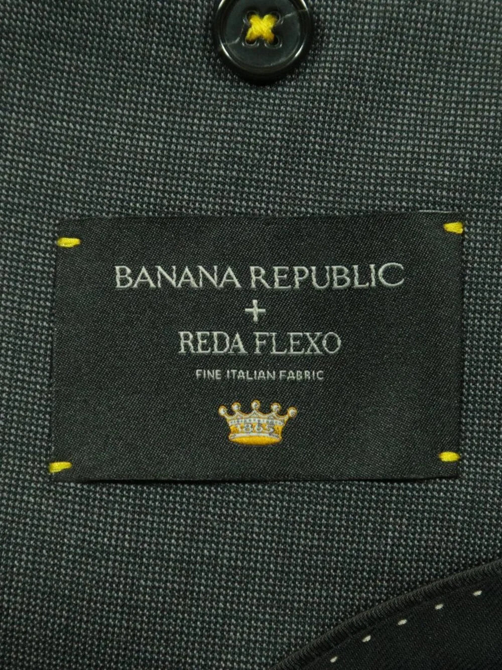 Banana Republic Italian Wool Nailhead Blazer Mens 38S Gray Tailored Slim Fit New